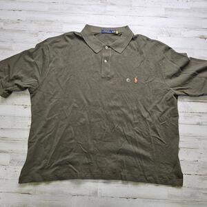 Polo Ralph Lauren Shirt Men's 4XL Brown Short Sleeve Casual Cotton